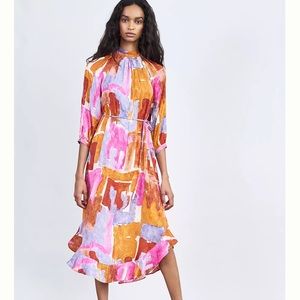 Maeve Jessamine Mock Neck Maxi Dress